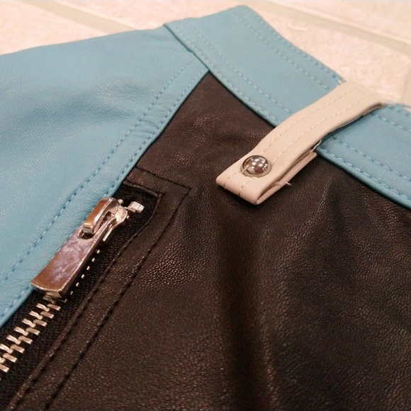 Free People Photo Finish Moto Leather Shorts, NWT - Picture 5 of 8